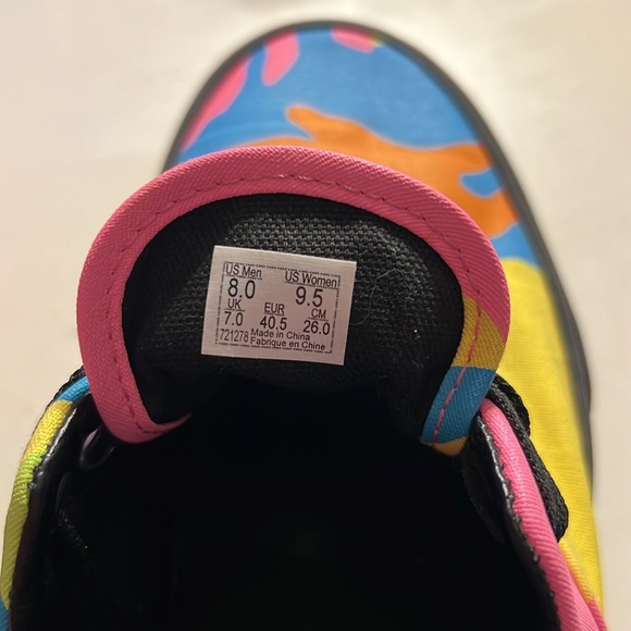 Neon Camo Vans - Never been worn - Picture 4 of 4